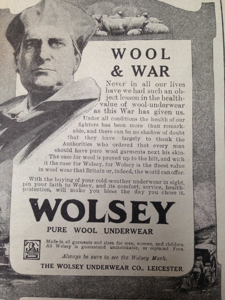 Wolset Advertisement First World War
